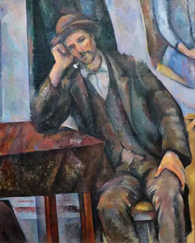 Man Smoking a Pipe Paul Cezanne